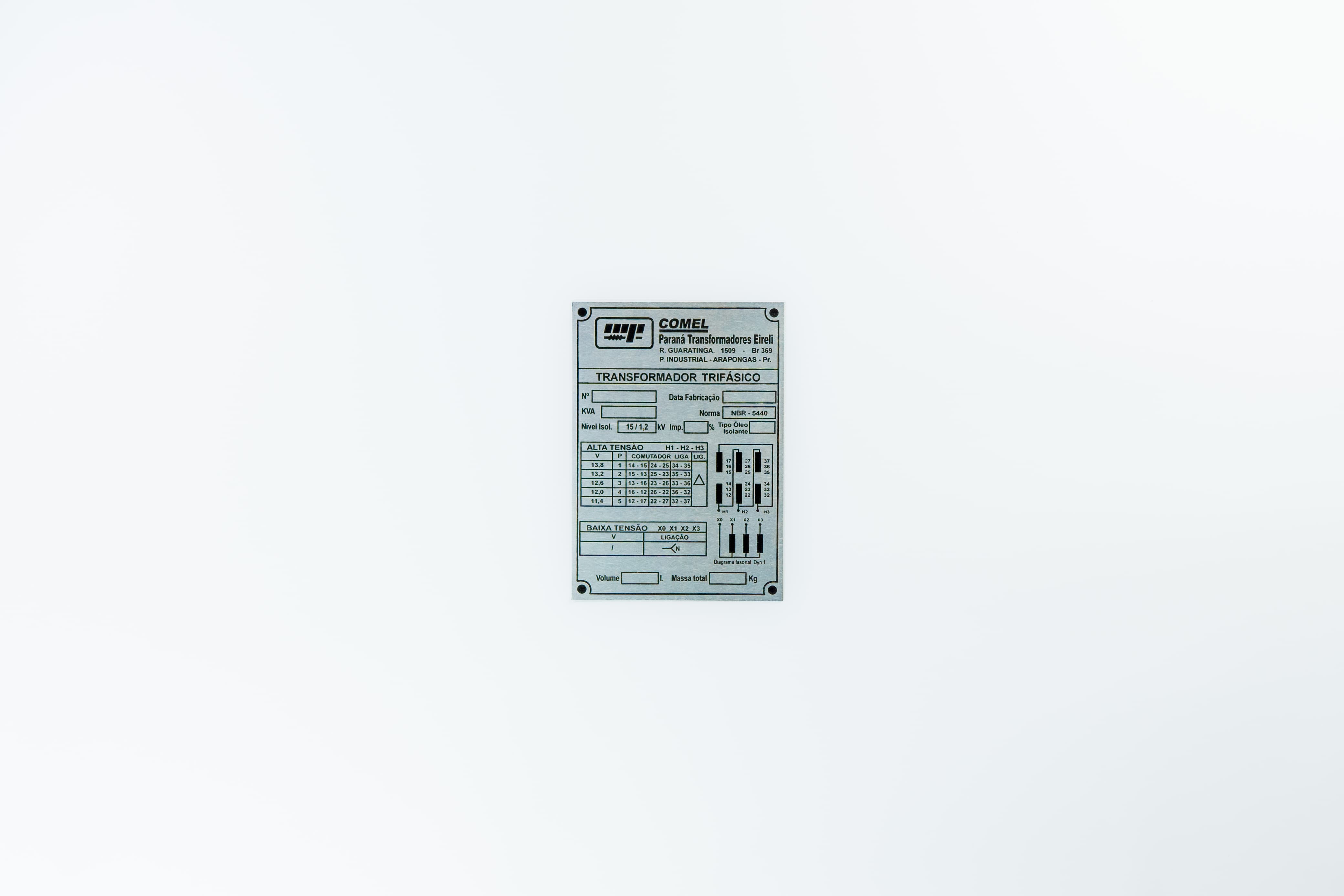 Placas para transformadores